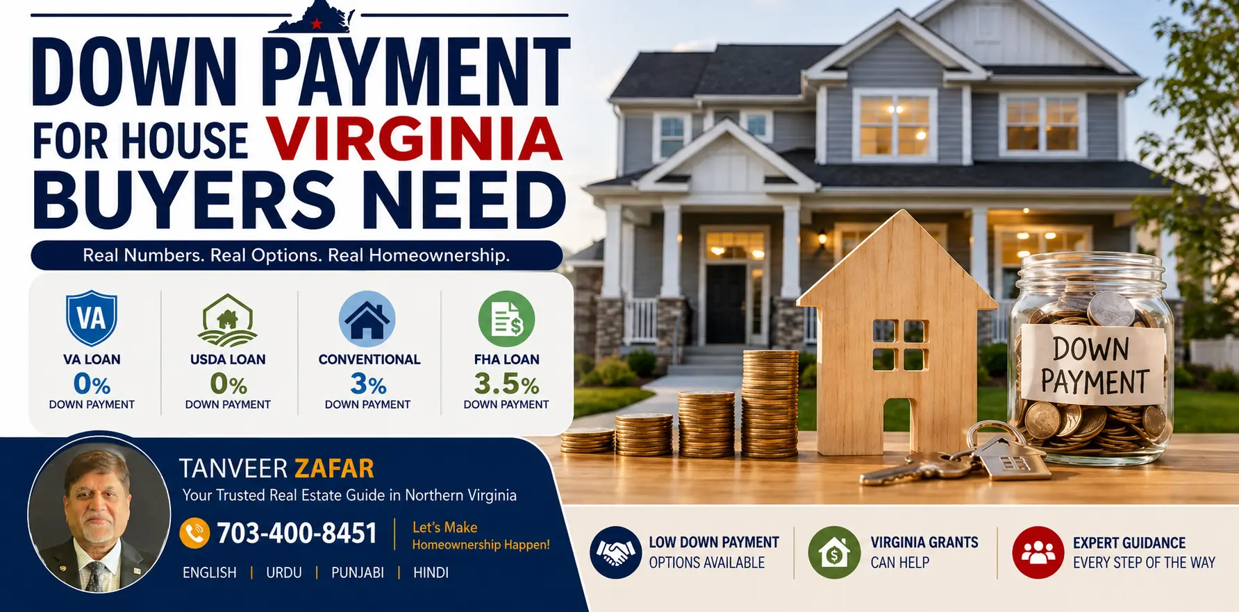 Down payment for house Virginia